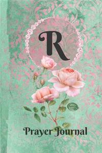 Letter R Personalized Monogram Praise and Worship Prayer Journal