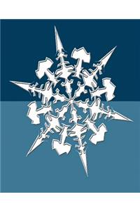 Artistic Snowflake Design School Comp Book 130 Pages