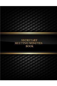 Secretary Meeting Minutes Book