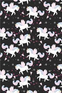 Unicorn Pattern - Mythical Creature 06: Blank Lined Notebook for Unicorn Lovers and Mythical Creatures Enthusiasts