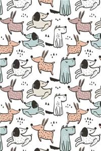 Dog Pattern - Many Dogs Looking Around