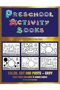 Fun Worksheets for Kids (Preschool Activity Books - Easy)