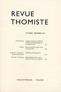 Revue Thomiste - 4/2014