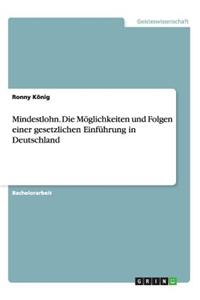 Mindestlohn. Die Möglichkeiten und Folgen einer gesetzlichen Einführung in Deutschland