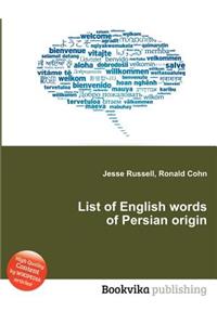 List of English Words of Persian Origin