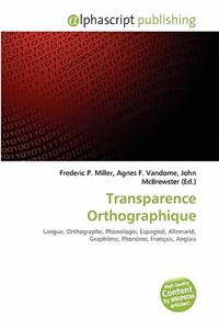 Transparence Orthographique