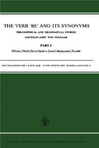 The Verb Be and Its Synonyms: Philosophical and Grammatical Studies