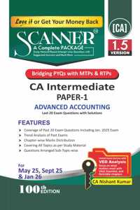 Advanced Accounting (Paper 1 | CA Intermediate | Gr. I) Scanner - Including questions and solutions | Applicable for May 25, Sept 25 & Jan 26 Exam | Green Edition