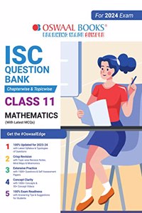 Oswaal ISC Question Bank Class 11 Mathematics Book (2024 Exam)