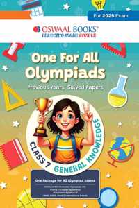 Oswaal One for All Olympiads Previous Year Solved Papers Class 7 General Knowledge For 2025 Exam