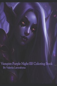 Vampire Purple Night Elf Coloring Book