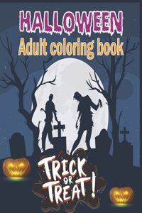 Halloween Adult Coloring Book
