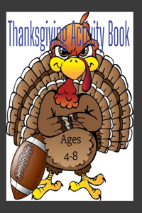 Thanksgiving Activity Book for ages 4-8 8.5
