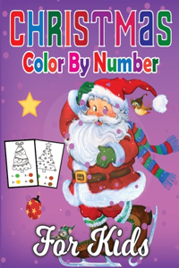 Christmas Color By Number For Kids