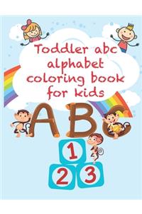 Toddler abc alphabet coloring book for kids