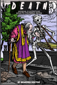 DEATH Medieval Illustrations Adults Coloring Book
