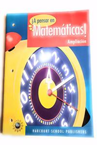 Harcourt School Publishers Pensar Math: National/TX Extension Book Pensar/Math! Grade 2