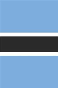 Botswana Flag Notebook - Botswanan Flag Book - Botswana Travel Journal