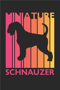 Vintage Miniature Schnauzer Notebook - Gift for Miniature Schnauzer Lovers - Miniature Schnauzer Journal