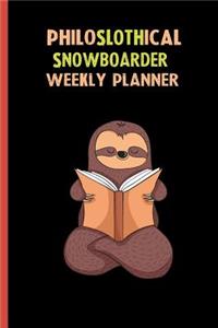 Philoslothical Snowboarder Weekly Planner