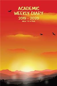 Academic Weekly Diary 2019 - 2020 Week to a Page