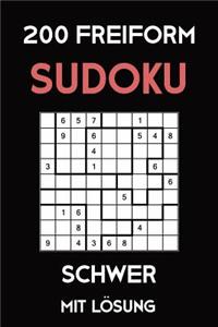 200 Freiform Sudoku Schwer Mit Lösung