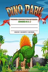 Primary Composition Notebook Grades K-2 Dino Park
