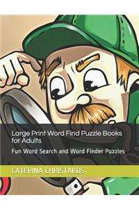Large Print Word Find Puzzle Books for Adults