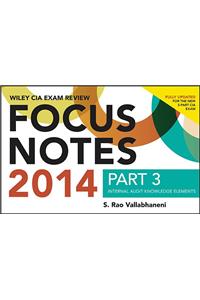 Wiley CIAexcel Exam Review 2014 Focus Notes
