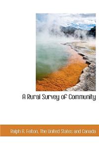 A Rural Survey of Community