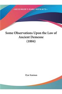 Some Observations Upon the Law of Ancient Demesne (1884)