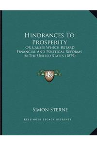 Hindrances To Prosperity