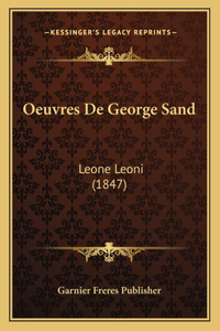 Oeuvres De George Sand