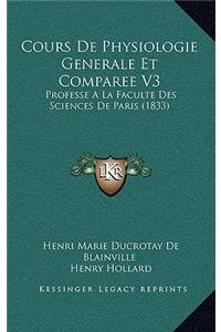Cours De Physiologie Generale Et Comparee V3