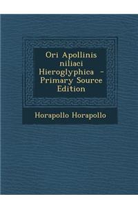 Ori Apollinis Niliaci Hieroglyphica