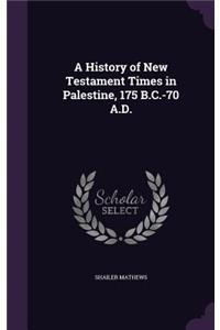 A History of New Testament Times in Palestine, 175 B.C.-70 A.D.