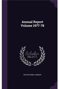 Annual Report Volume 1977-78