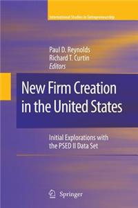 New Firm Creation in the United States