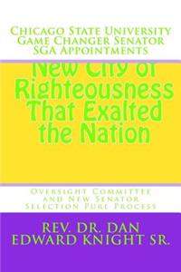 Chicago State University Game Changer Senator Sga Appointments: Oversight Committee and New Senator Selection Pure Process