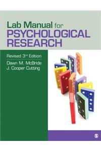 Lab Manual for Psychological Research