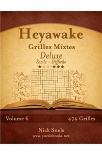 Heyawake Grilles Mixtes Deluxe - Facile a Difficile - Volume 6 - 474 Grilles