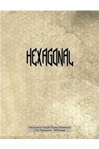 Hexagonal Graph Paper Notebook 1 cm hexagons - 160 pages