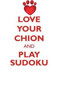 Love Your Chion and Play Sudoku Chion Sudoku Level 1 of 15