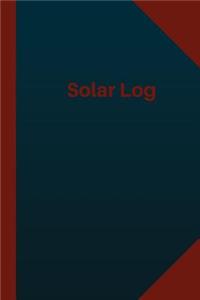 Solar Log (Logbook, Journal - 124 pages 6x9 inches)