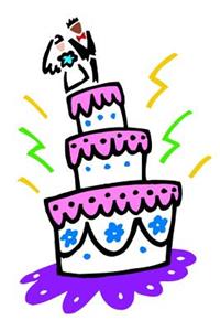 Wedding Journal Abstract Wedding Cake