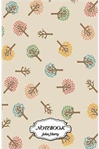 Notebook Journal Dot-grid,graph,lined,blank No Lined - Notebook Tree Pattern: Small Pocket Notebook / Journal / Diary