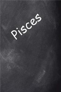 Pisces Zodiac Horoscope Journal Chalkboard