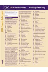 CPT 2013 Express Reference Coding Card Pathology/Laboratory
