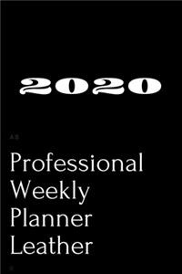 2020 Professional Weekly Planner Leather