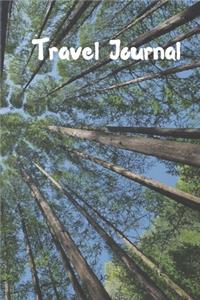 Travel Journal - 6x9 inch blank lined journal tall trees cover